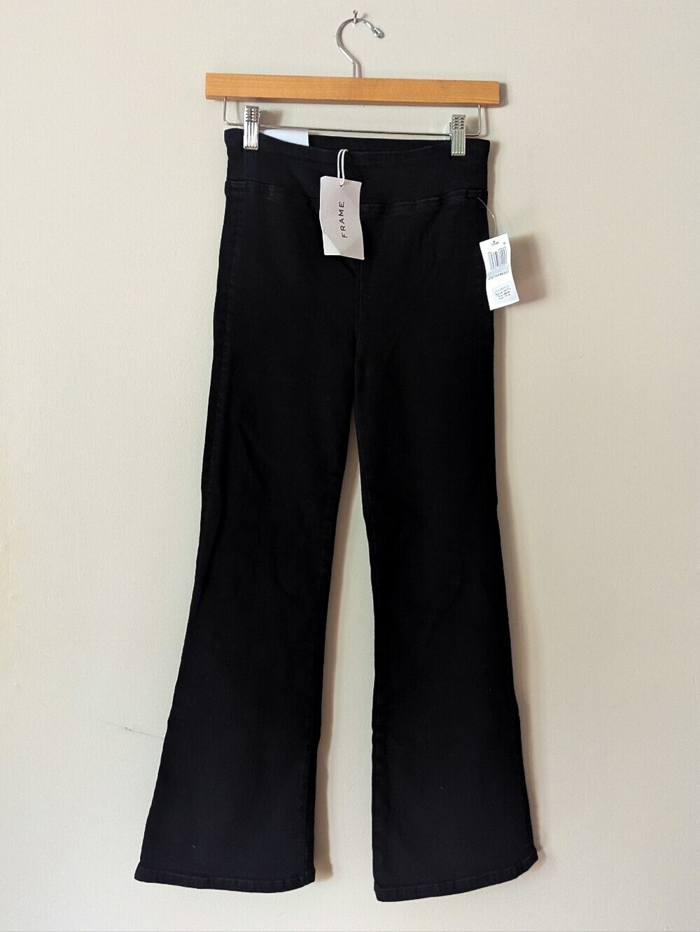 Frame Denim Jetset Crop Black Pants